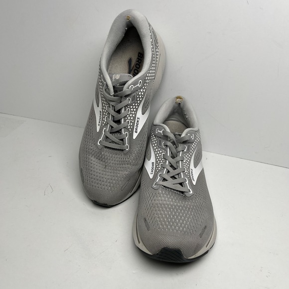 Brooks Ghost 14 Womens Running Shoes Size 11 Wide D Grey White 1203561D089 - Picture 15 of 16